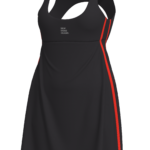 Women's Athletic Tennis Dress with Built-In Bra and Shorts running — custom OEM activewear by...
