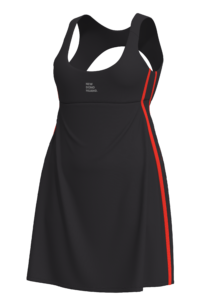 Women's Athletic Tennis Dress with Built-In Bra and Shorts running — custom OEM activewear by...