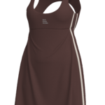 Women's Athletic Tennis Dress with Built-In Bra and Shorts running — custom OEM activewear by...