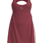 Women's Athletic Tennis Dress with Built-In Bra and Shorts running — custom OEM activewear by...