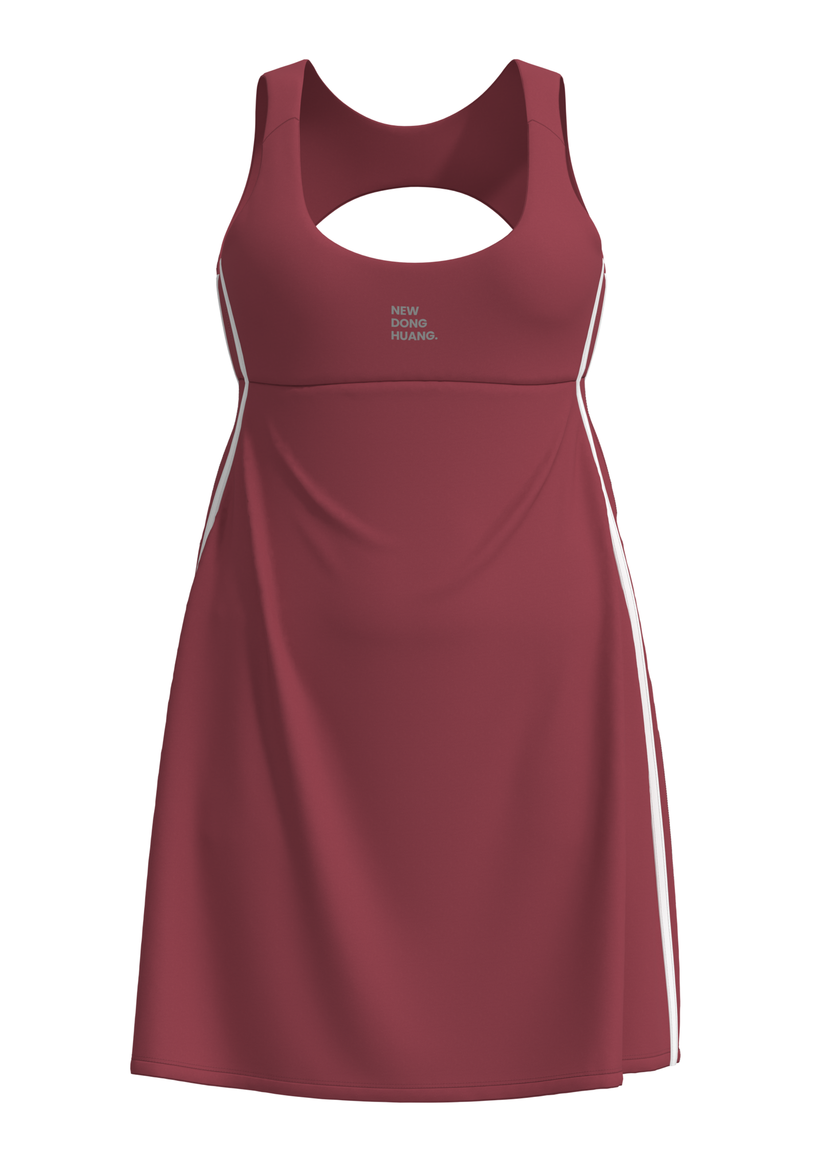 Women's Athletic Tennis Dress with Built-In Bra and Shorts running — custom OEM activewear by...