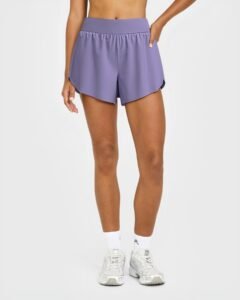 Women's High-Waisted Running Shorts with Built-In Liner running — custom OEM activewear by New...