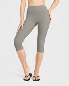 Women's High-Waisted Capri Leggings yoga — custom OEM activewear by New Dong Huang