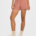 Women's Relaxed Fit Athletic Shorts with Elastic Waistband running — custom OEM activewear by...