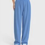 Women's Wide Leg Sweatpants with Elastic Waistband performance fabric — New Dong Huang textile...