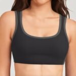 Scoop-Neck Sports Bra running — custom OEM activewear by New Dong Huang
