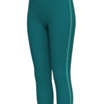 Women's High-Waisted Capri Leggings with Contrast Trim yoga — custom OEM activewear by New Dong...