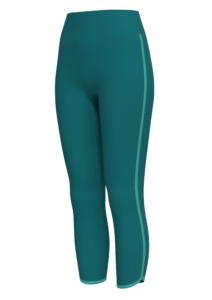 Women's High-Waisted Capri Leggings with Contrast Trim yoga — custom OEM activewear by New Dong...