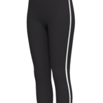 Women's High-Waisted Capri Leggings with Contrast Trim yoga — custom OEM activewear by New Dong...