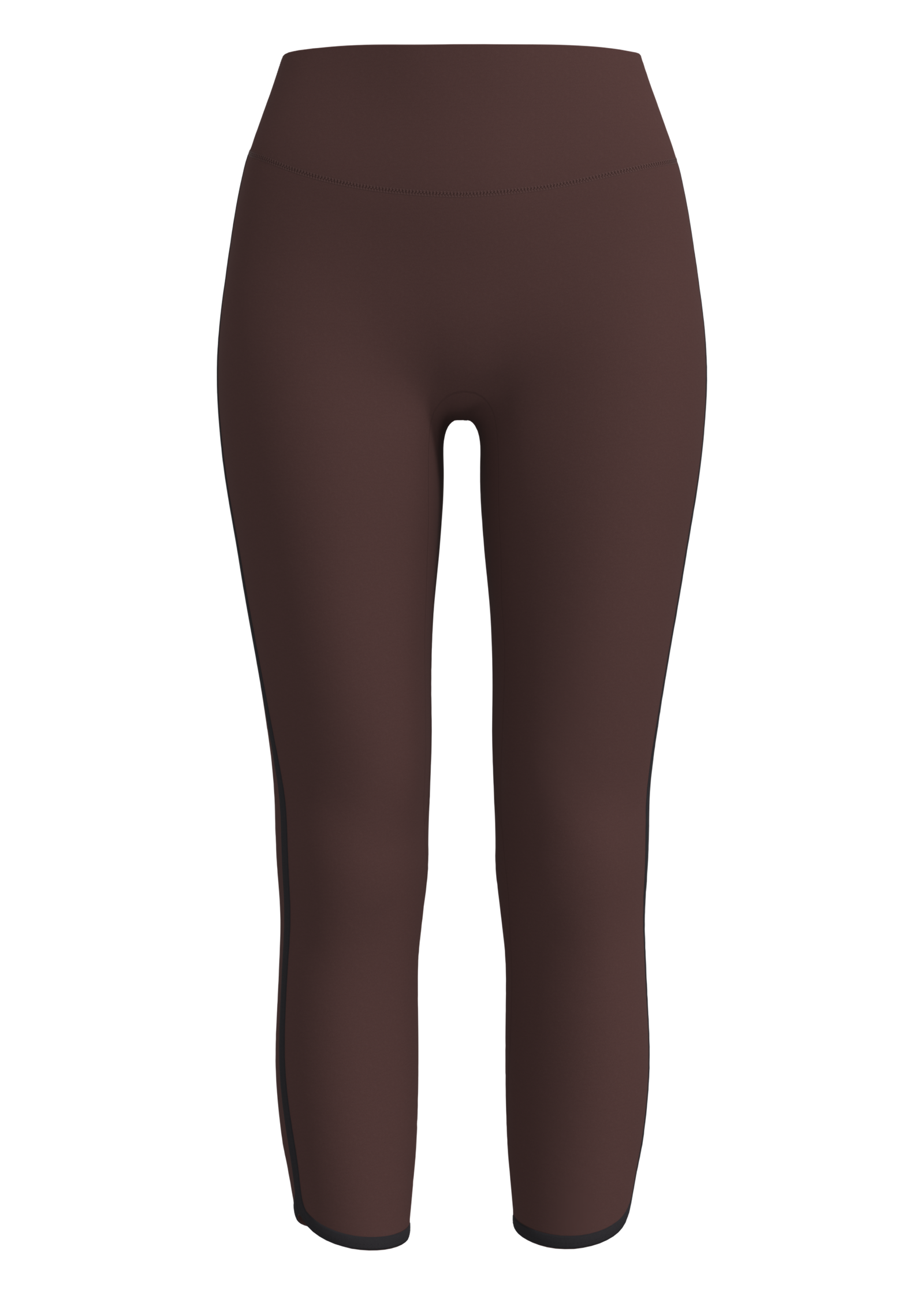 Women's High-Waisted Capri Leggings with Contrast Trim yoga — custom OEM activewear by New Dong...