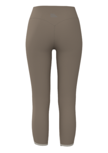 Women's High-Waisted Capri Leggings with Contrast Trim yoga — custom OEM activewear by New Dong...