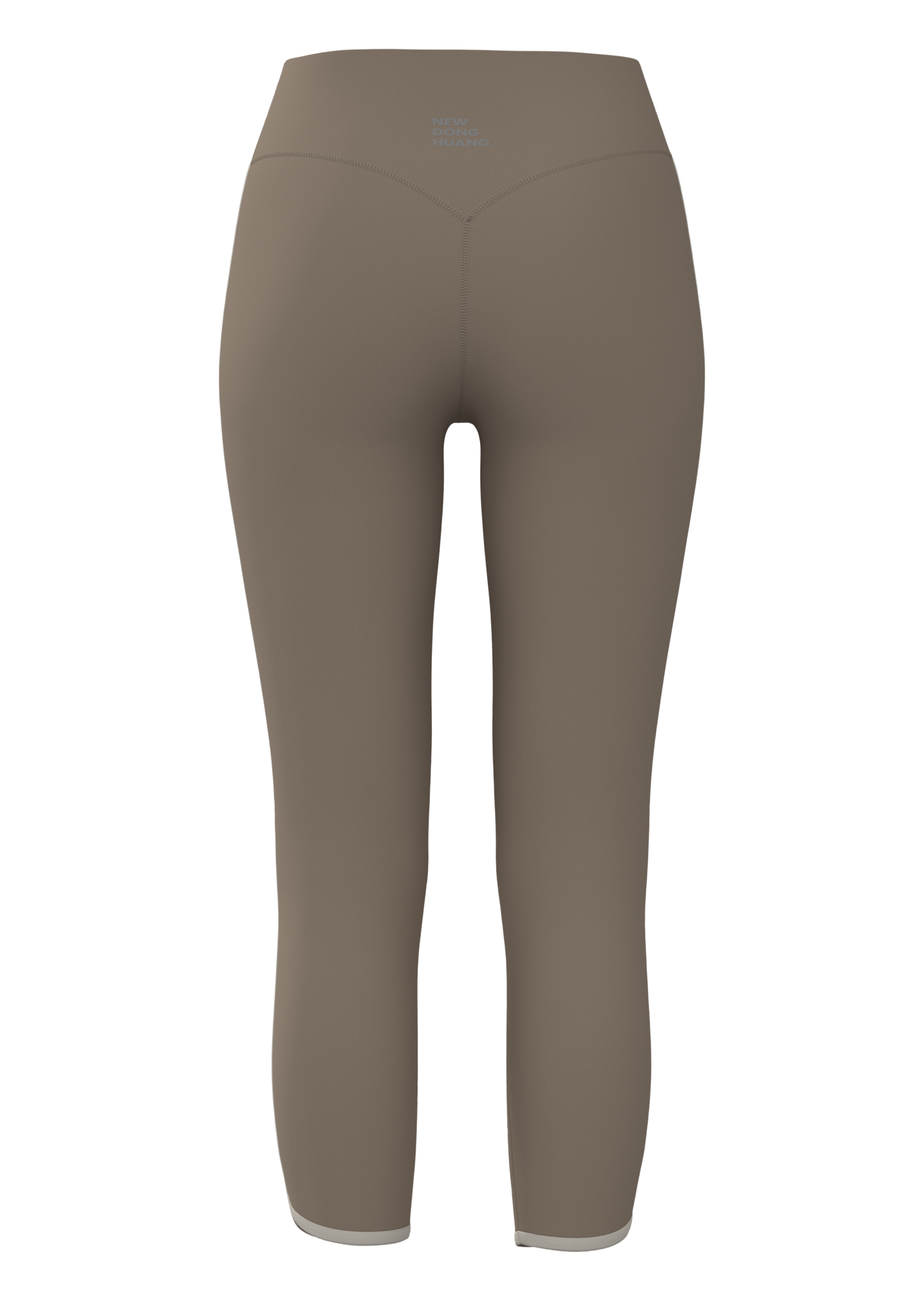 Women's High-Waisted Capri Leggings with Contrast Trim yoga — custom OEM activewear by New Dong...