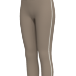 Women's High-Waisted Capri Leggings with Contrast Trim yoga — custom OEM activewear by New Dong...