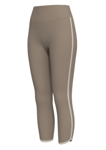 Women's High-Waisted Capri Leggings with Contrast Trim yoga — custom OEM activewear by New Dong...