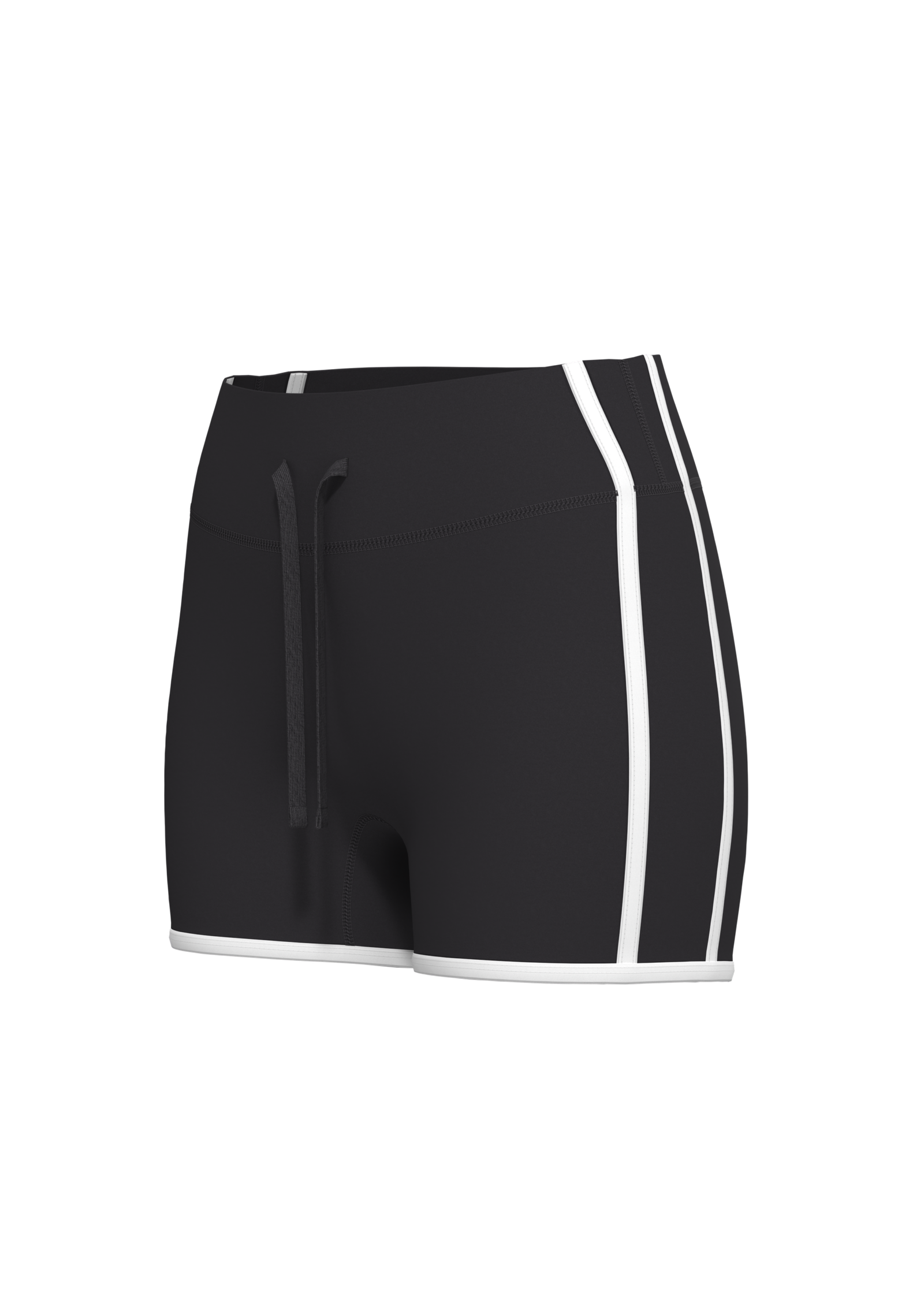 Women's High-Waisted Athletic Shorts with Contrast Binding yoga — custom OEM activewear by New...