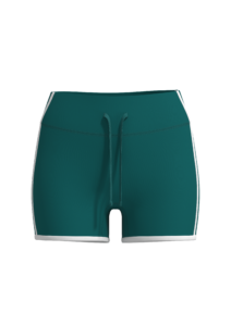 Women's High-Waisted Athletic Shorts with Contrast Binding yoga — custom OEM activewear by New...