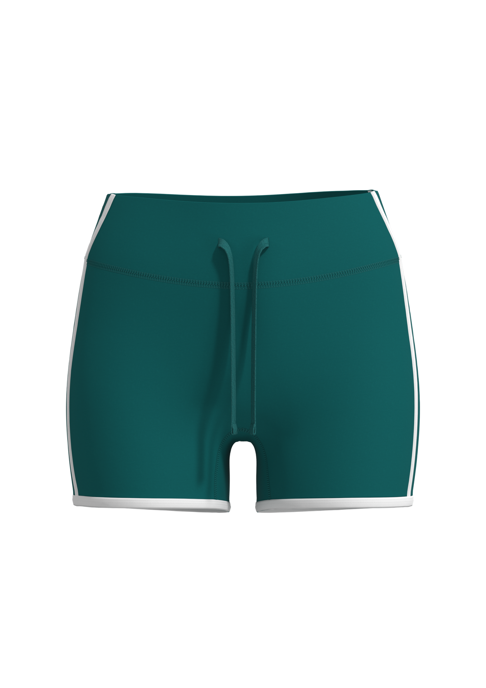 Women's High-Waisted Athletic Shorts with Contrast Binding yoga — custom OEM activewear by New...