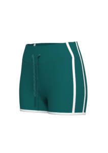 Women's High-Waisted Athletic Shorts with Contrast Binding yoga — custom OEM activewear by New...