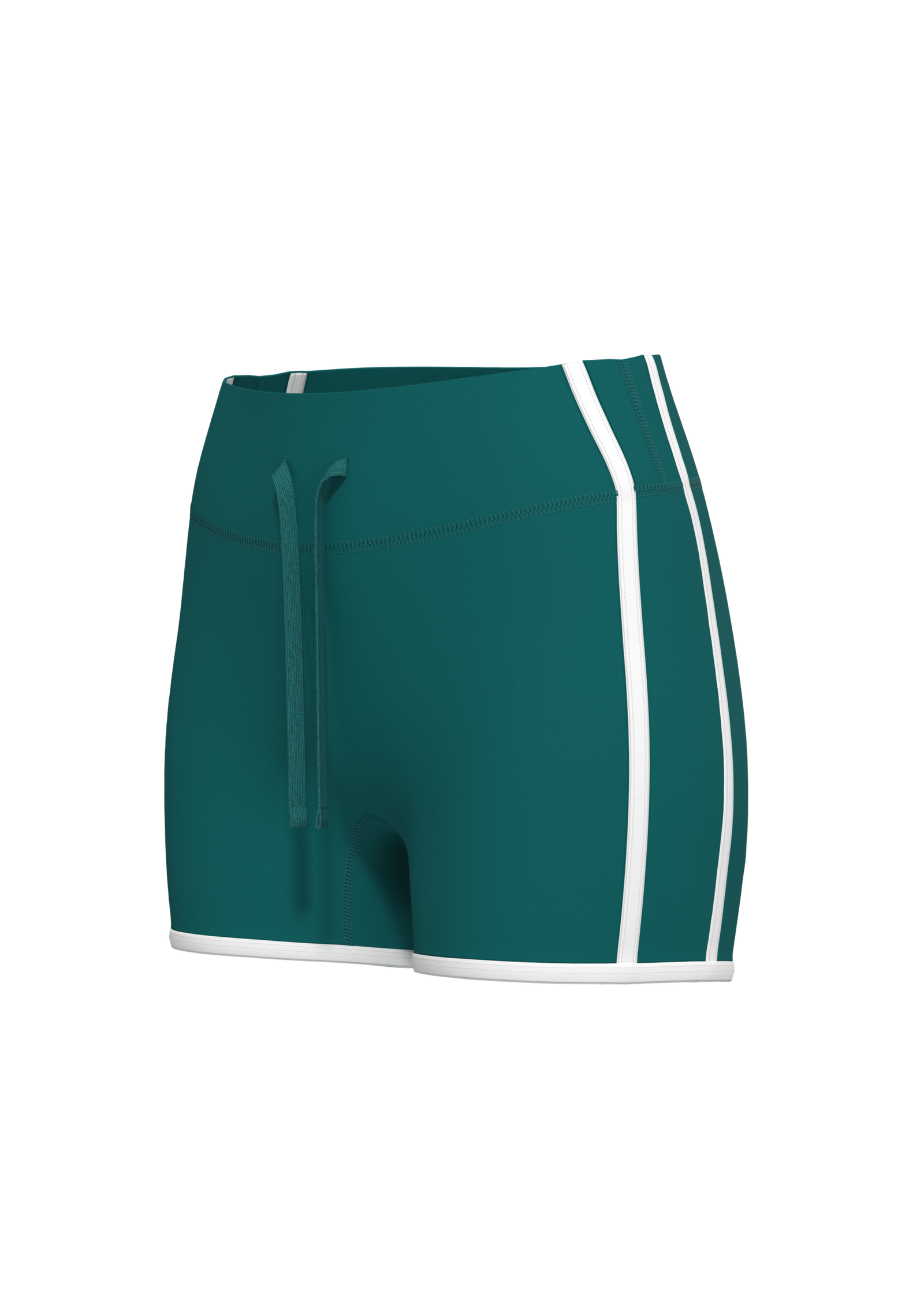 Women's High-Waisted Athletic Shorts with Contrast Binding yoga — custom OEM activewear by New...