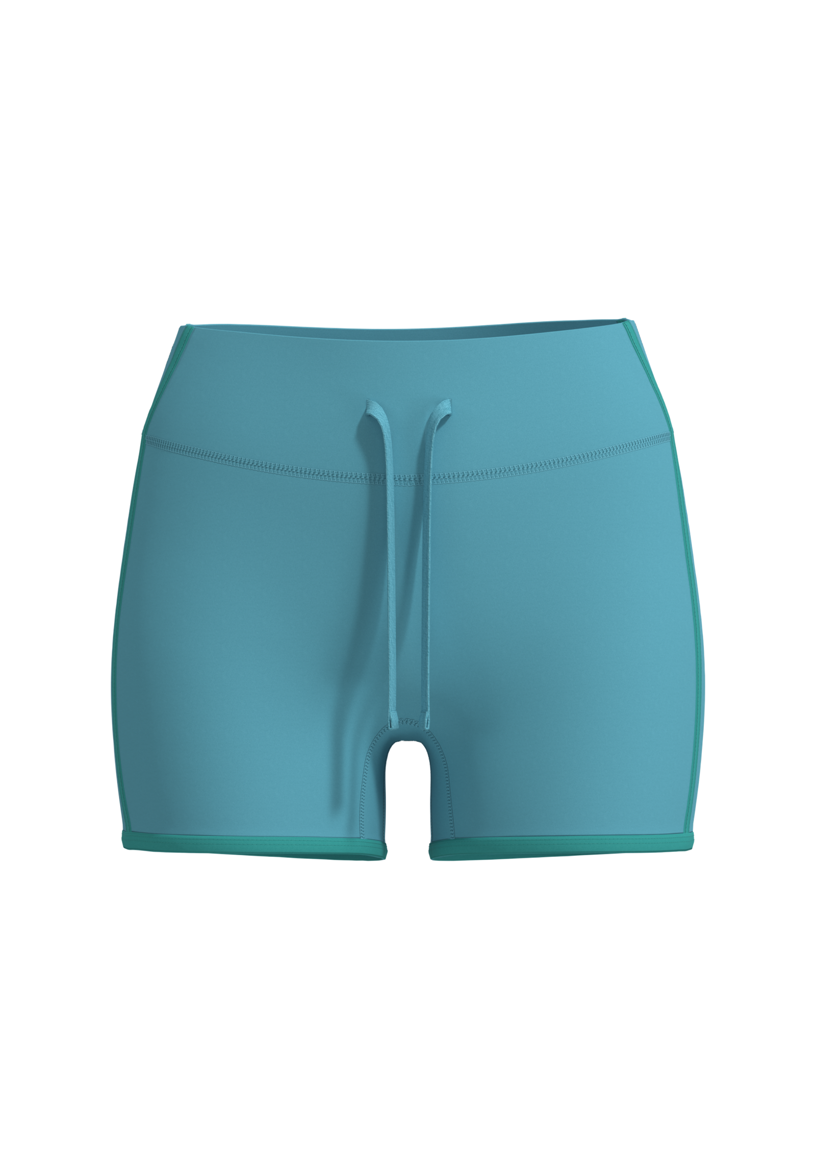 Women's High-Waisted Athletic Shorts with Contrast Binding yoga — custom OEM activewear by New...