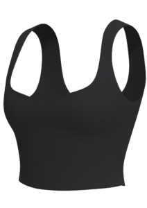 Women's Sweetheart Neck Crop Sports Bra Tank yoga — custom OEM activewear by New Dong Huang