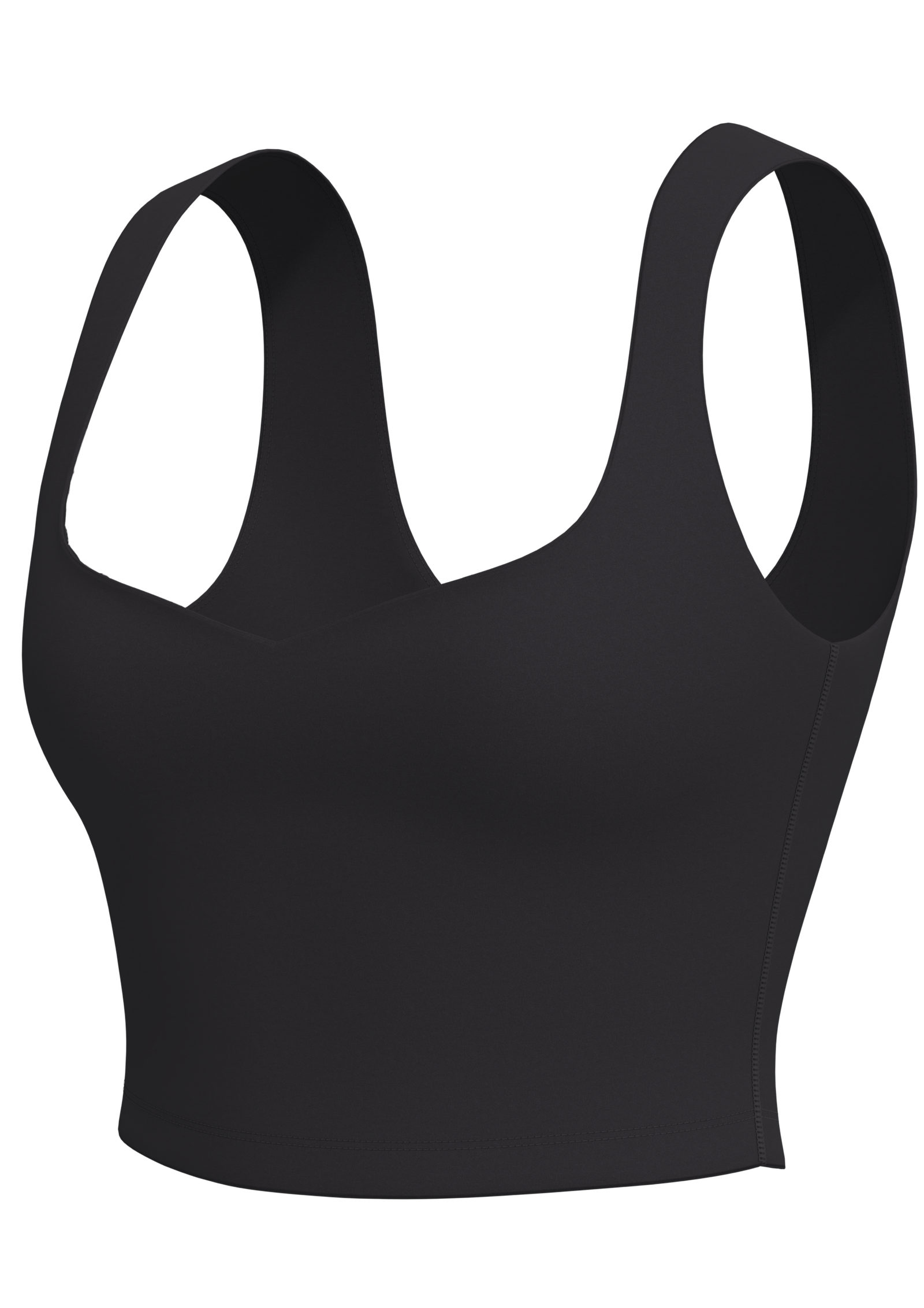 Women's Sweetheart Neck Crop Sports Bra Tank yoga — custom OEM activewear by New Dong Huang