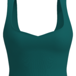 Women's Sweetheart Neck Crop Sports Bra Tank yoga — custom OEM activewear by New Dong Huang