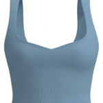 Women's Sweetheart Neck Crop Sports Bra Tank yoga — custom OEM activewear by New Dong Huang