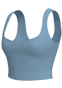 Women's Sweetheart Neck Crop Sports Bra Tank yoga — custom OEM activewear by New Dong Huang