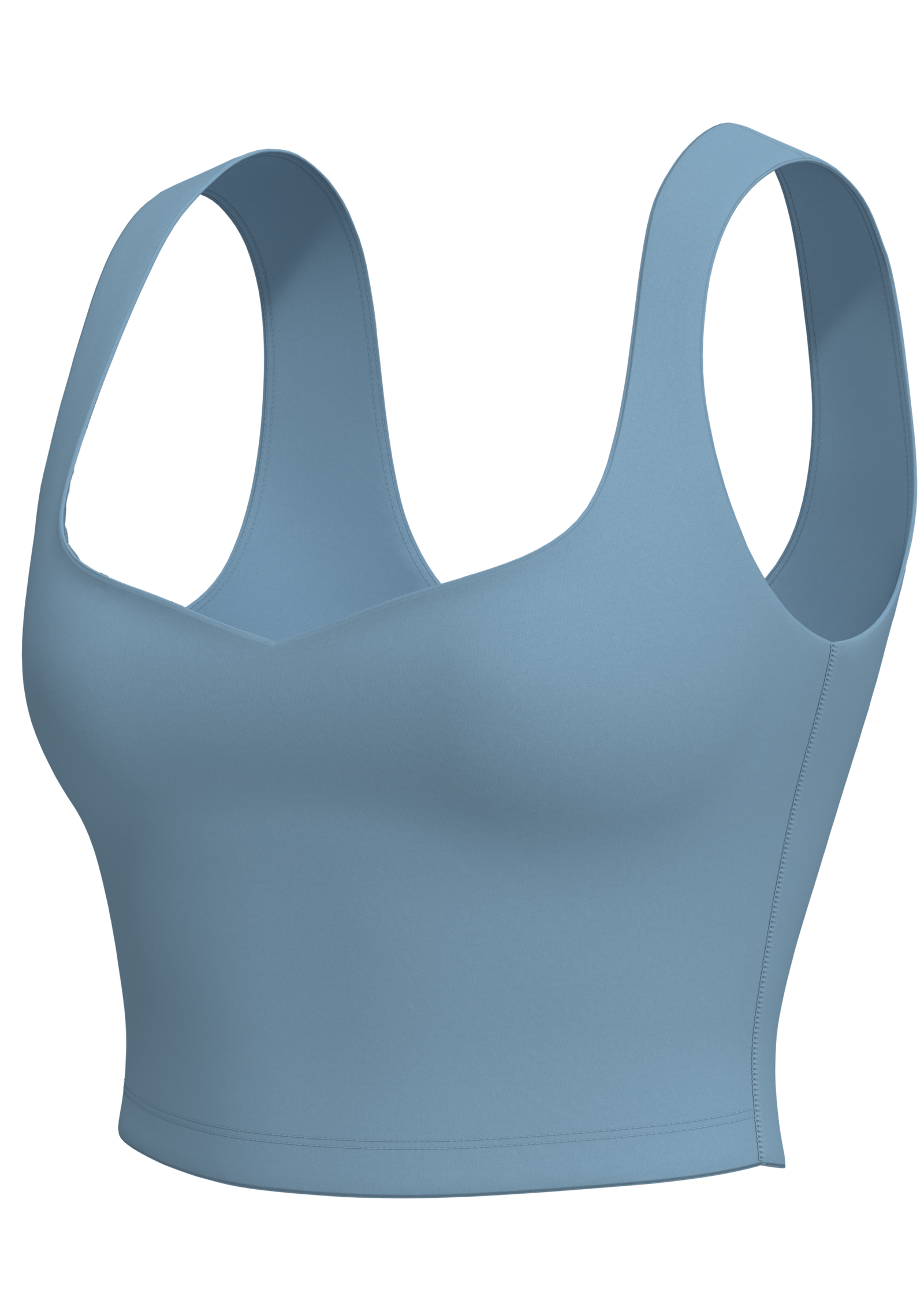 Women's Sweetheart Neck Crop Sports Bra Tank yoga — custom OEM activewear by New Dong Huang