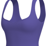 Women's Sweetheart Neck Crop Sports Bra Tank yoga — custom OEM activewear by New Dong Huang