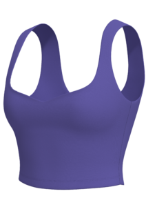 Women's Sweetheart Neck Crop Sports Bra Tank yoga — custom OEM activewear by New Dong Huang