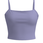 Women's Cropped Cami Sports Bra with Built-In Shelf running — custom OEM activewear by New Dong...