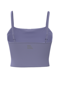 Women's Cropped Cami Sports Bra with Built-In Shelf running — custom OEM activewear by New Dong...