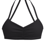 Women's Center Ruched Sports Bra with Adjustable Straps yoga — custom OEM activewear by New Dong...