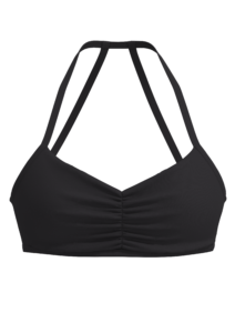 Women's Center Ruched Sports Bra with Adjustable Straps yoga — custom OEM activewear by New Dong...