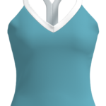 Women's V-Neck Cami Tank Top with Contrast Strap Detail yoga — custom OEM activewear by New Dong...