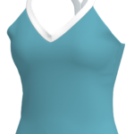 Women's V-Neck Cami Tank Top with Contrast Strap Detail yoga — custom OEM activewear by New Dong...