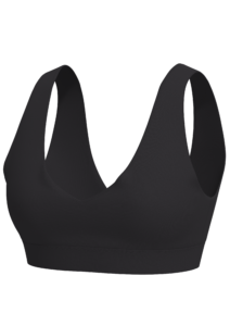 Women's Seamless V-Neck Sports Bra Medium Support running — custom OEM activewear by New Dong Huang