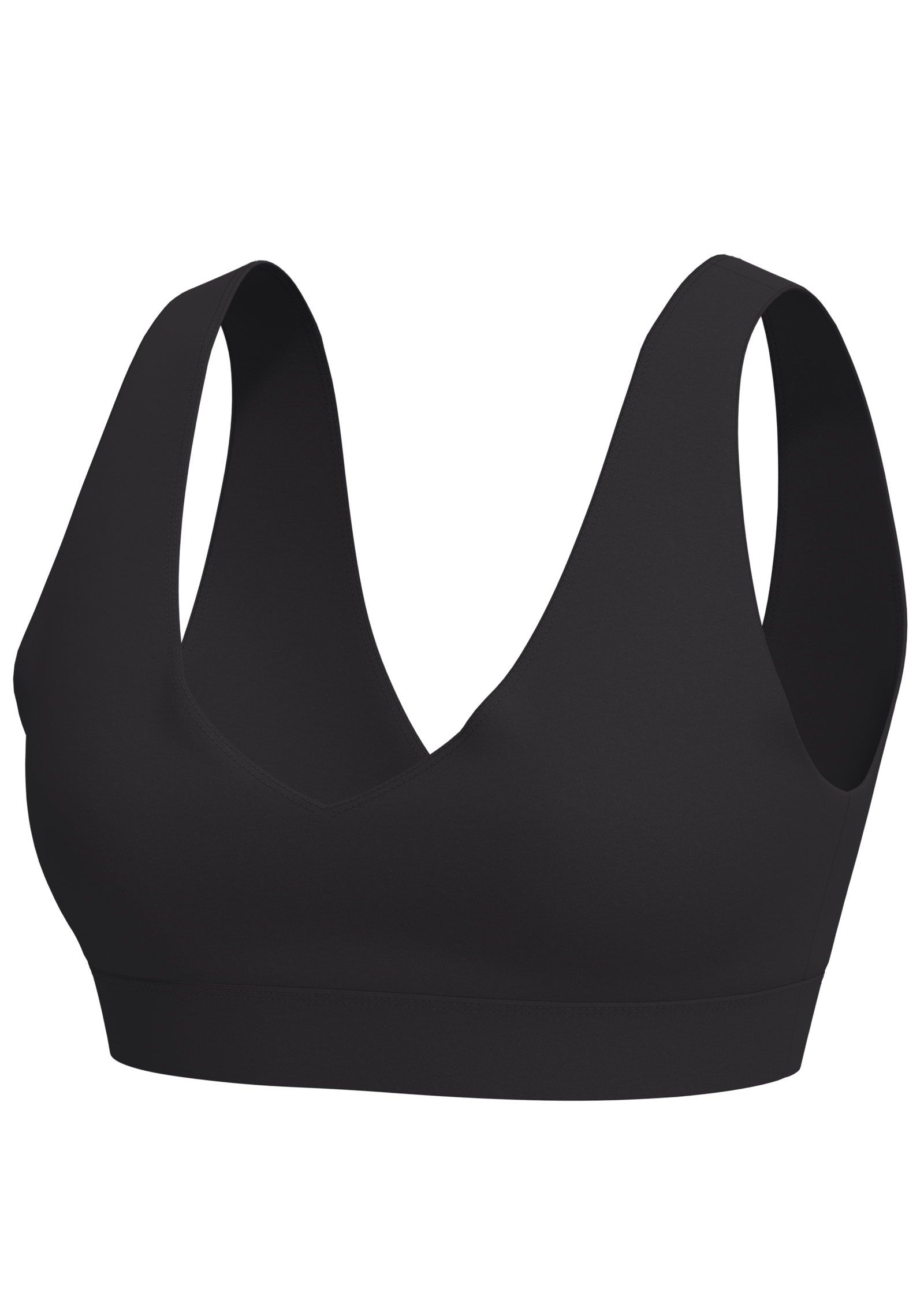 Women's Seamless V-Neck Sports Bra Medium Support running — custom OEM activewear by New Dong Huang