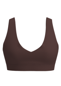Women's Seamless V-Neck Sports Bra Medium Support running — custom OEM activewear by New Dong Huang