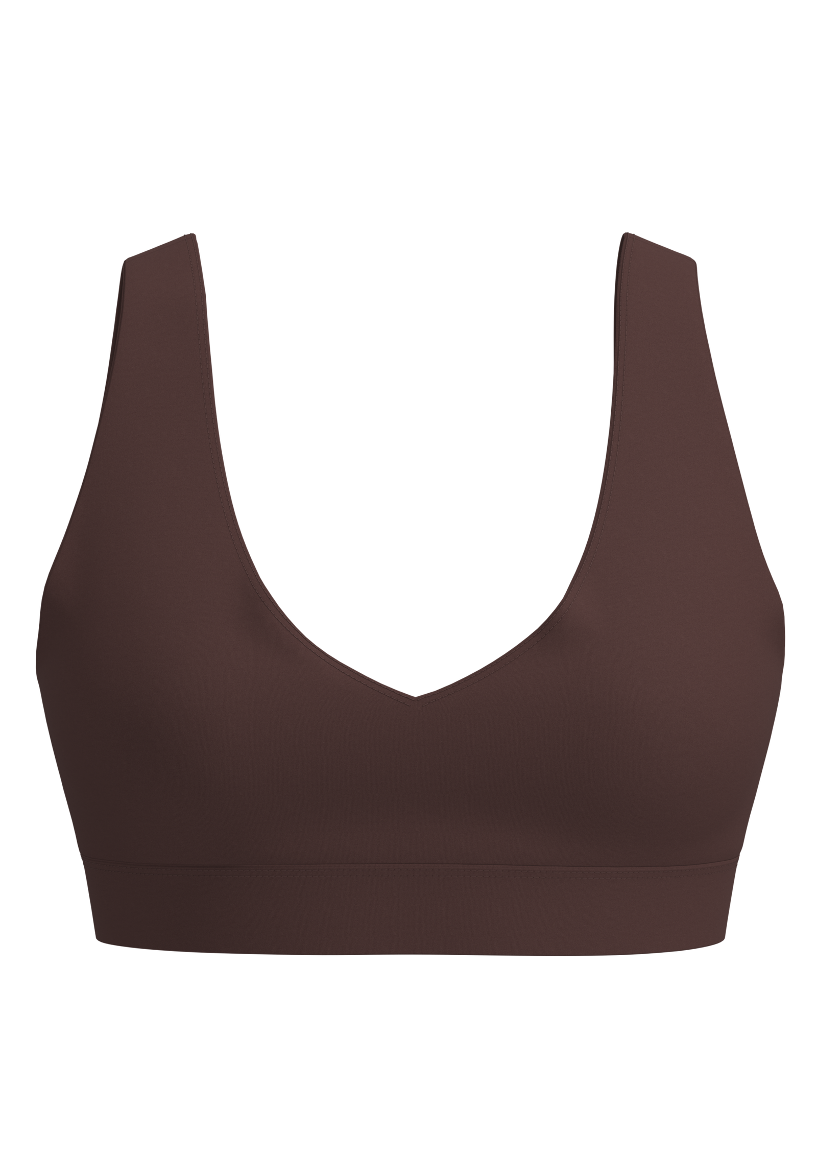 Women's Seamless V-Neck Sports Bra Medium Support running — custom OEM activewear by New Dong Huang