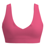 Women's Seamless V-Neck Sports Bra Medium Support running — custom OEM activewear by New Dong Huang