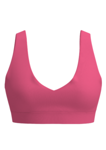 Women's Seamless V-Neck Sports Bra Medium Support running — custom OEM activewear by New Dong Huang