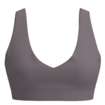 Women's Seamless V-Neck Sports Bra Medium Support running — custom OEM activewear by New Dong Huang