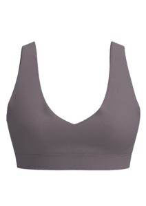 Women's Seamless V-Neck Sports Bra Medium Support running — custom OEM activewear by New Dong Huang