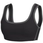 Scoop-Neck Sports Bra running — custom OEM activewear by New Dong Huang