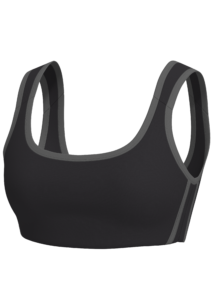 Scoop-Neck Sports Bra running — custom OEM activewear by New Dong Huang