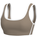 Scoop-Neck Sports Bra running — custom OEM activewear by New Dong Huang