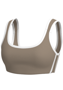 Scoop-Neck Sports Bra running — custom OEM activewear by New Dong Huang